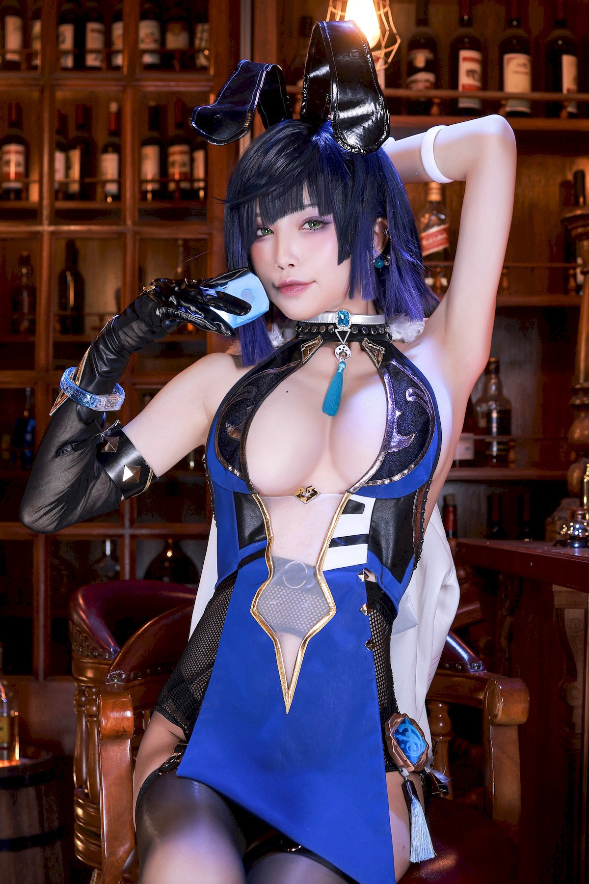 水淼aqua Cosplay 夜兰 Yelan Vol.02 13