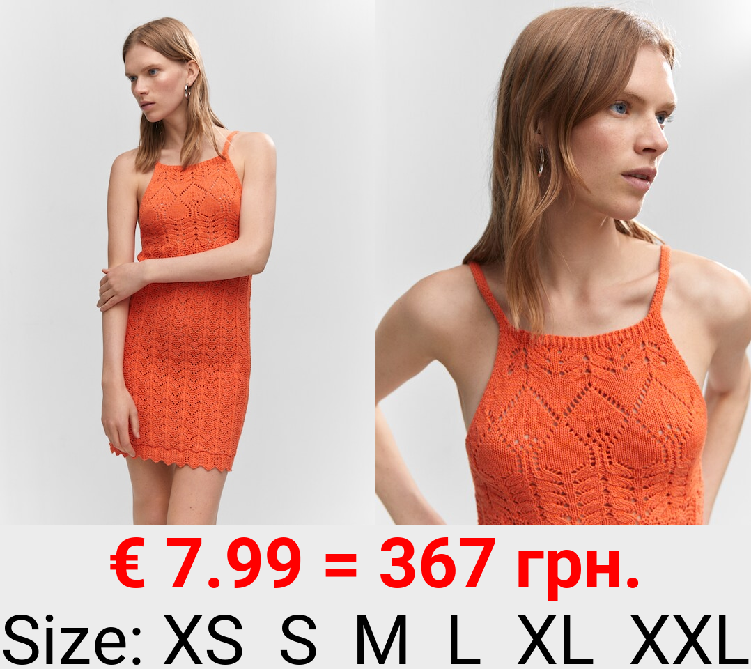 Vestido punto cuello halter