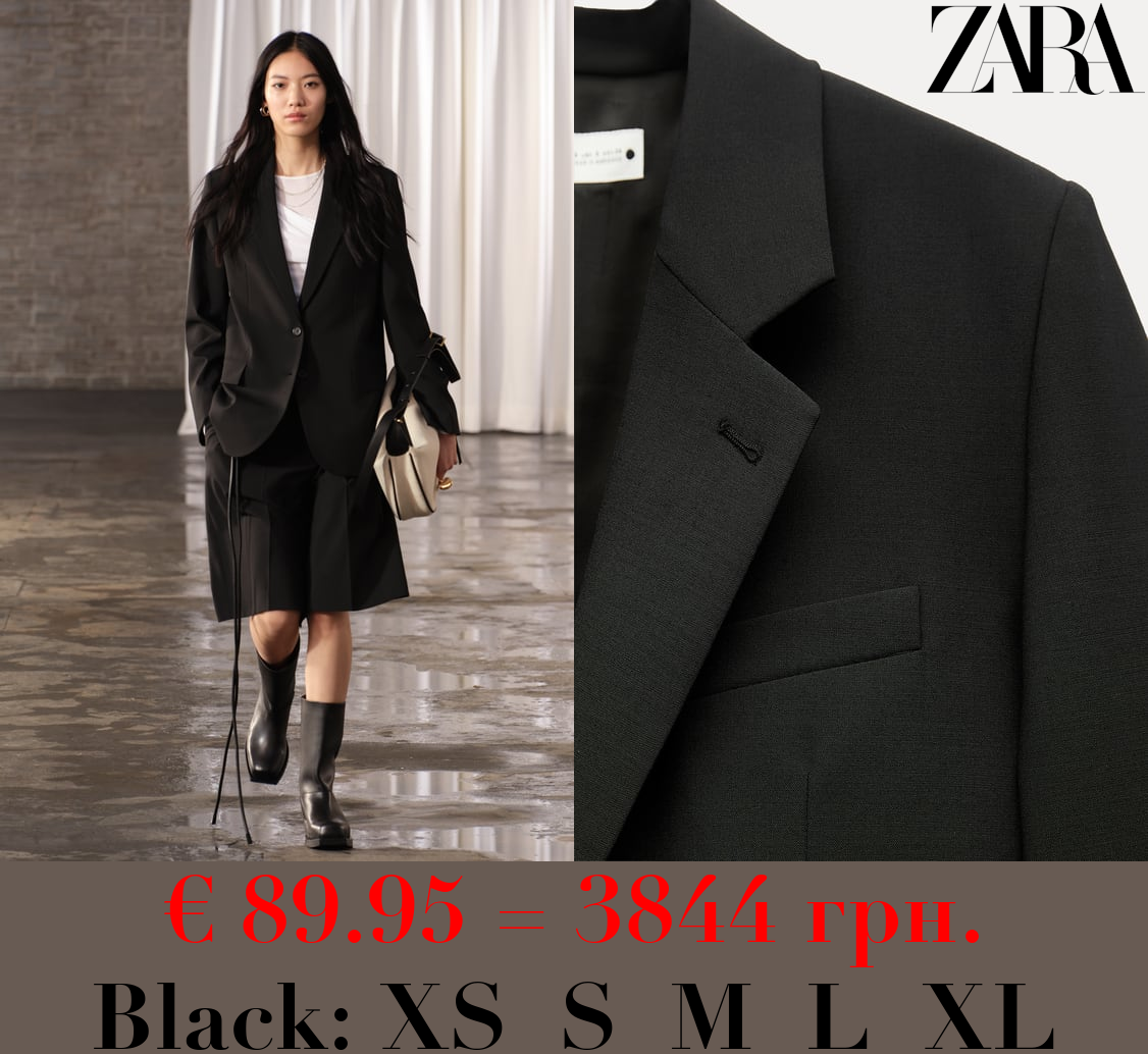 ZW COLLECTION OVERSIZE WOOL BLEND BLAZER