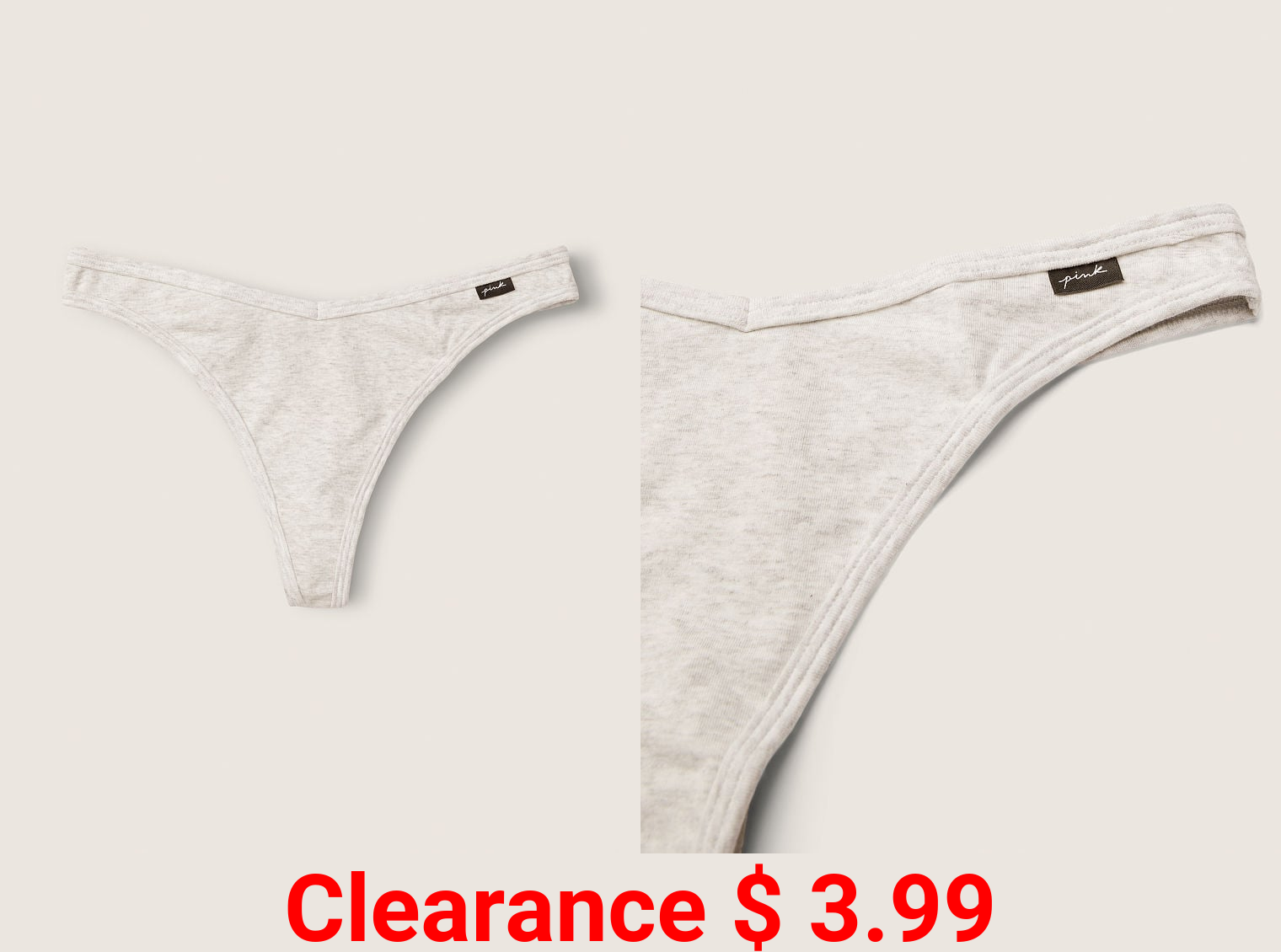 Cotton Thong Underwear