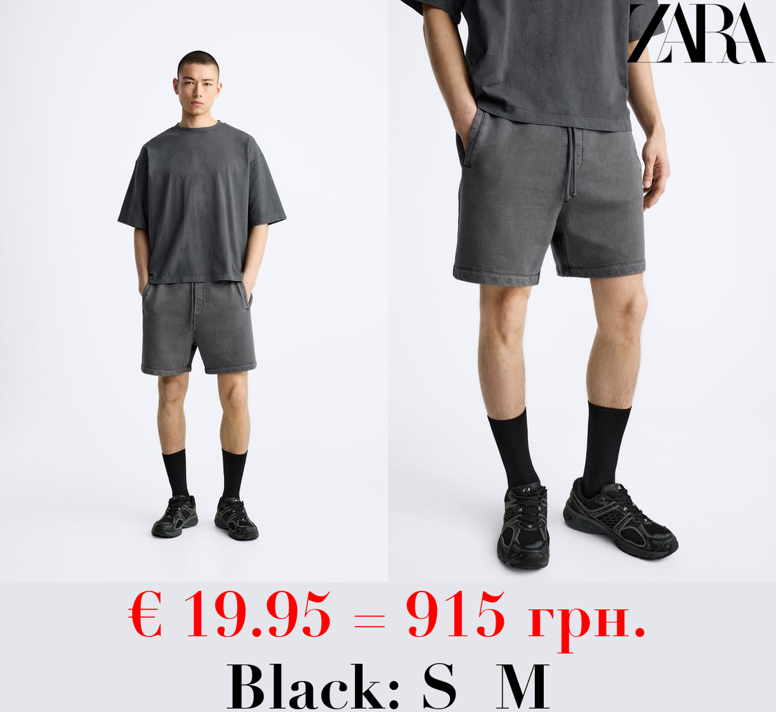 FADED JOGGER BERMUDA SHORTS