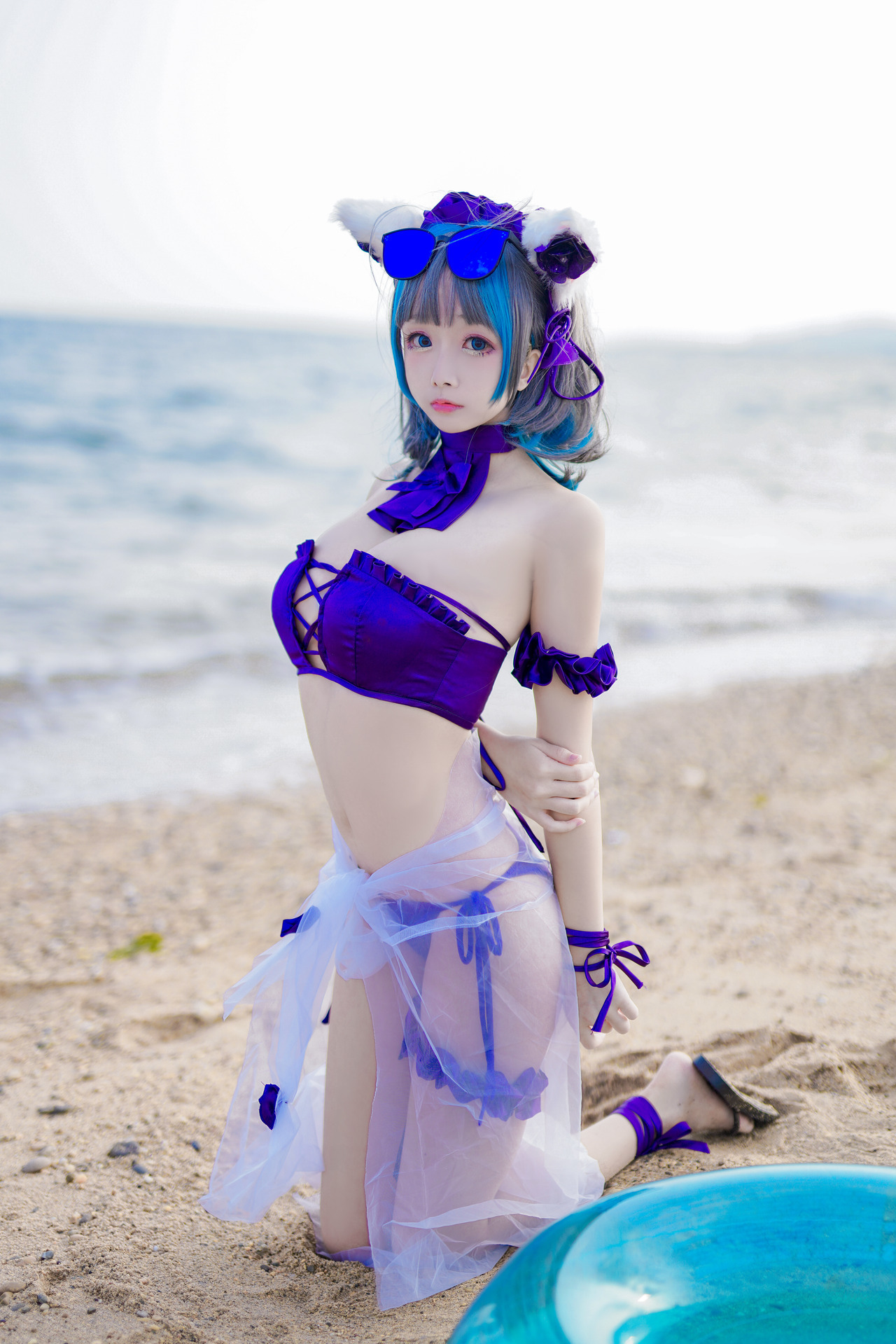 [日奈娇] 柴郡泳装 Cheshire Azur Lane 9