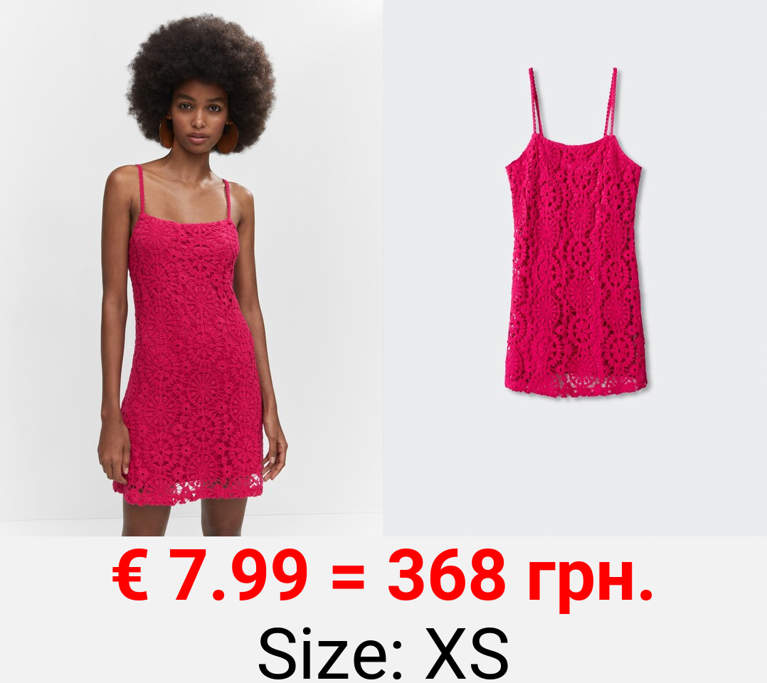 Vestido corto crochet