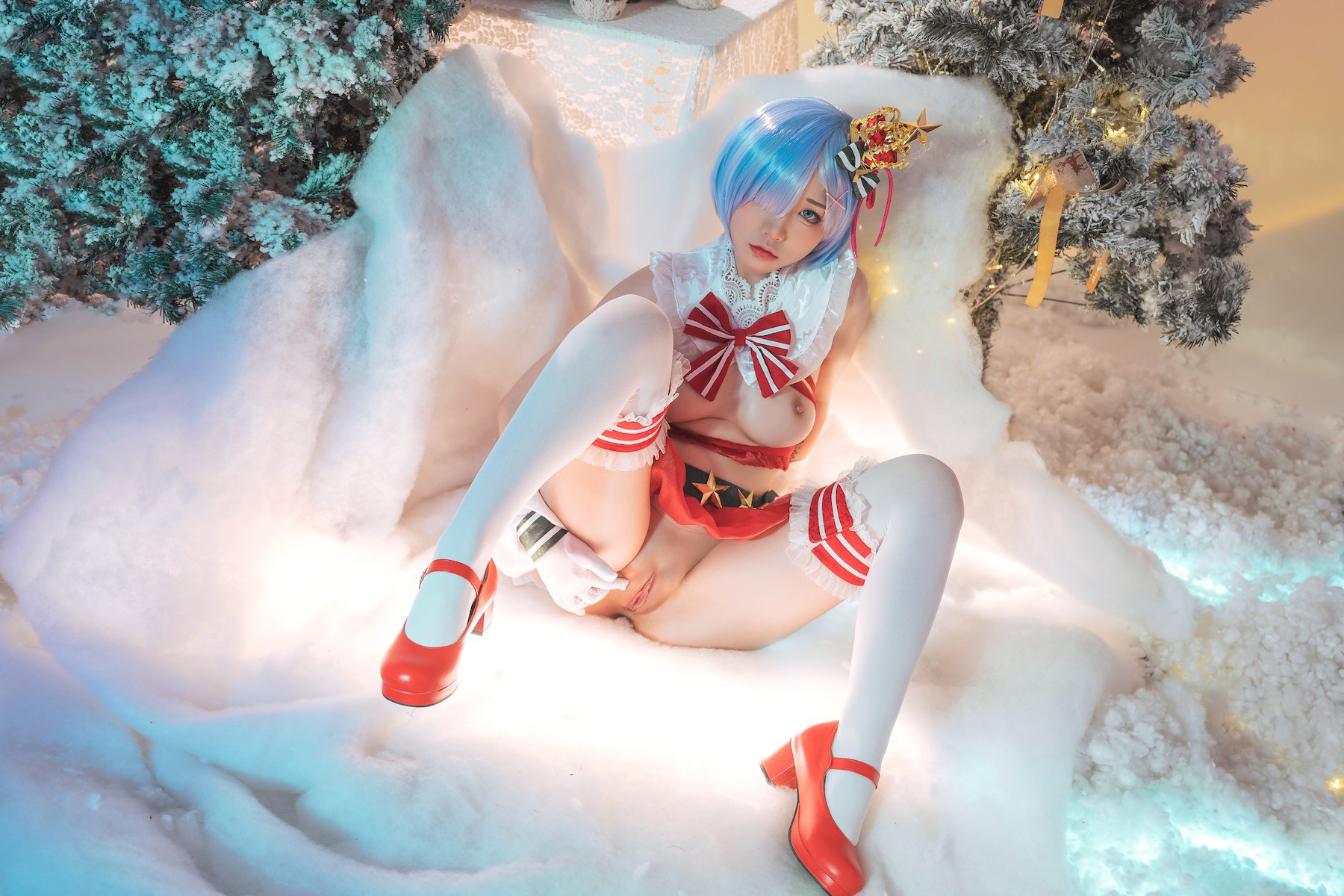 爆机少女喵小吉 Cosplay Re：从零开始的圣诞节 25