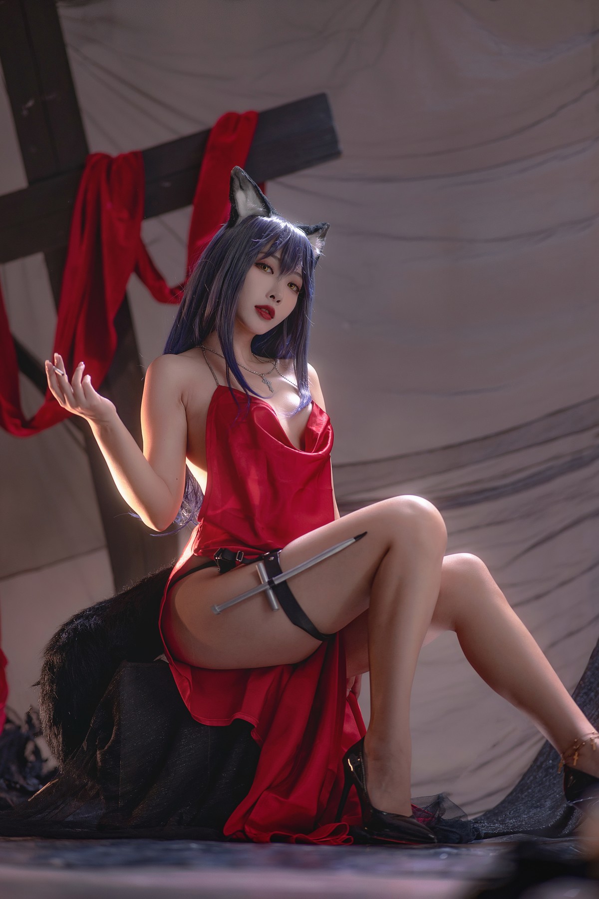 Cosplay 宮本桜 德克萨斯同人礼服 7