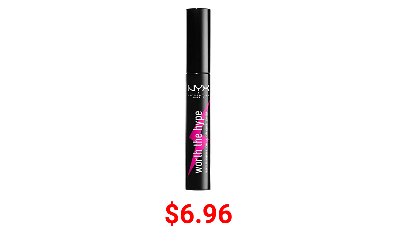 NYX PROFESSIONAL MAKEUP Worth The Hype Volumizing & Lengthening Mascara, Black
