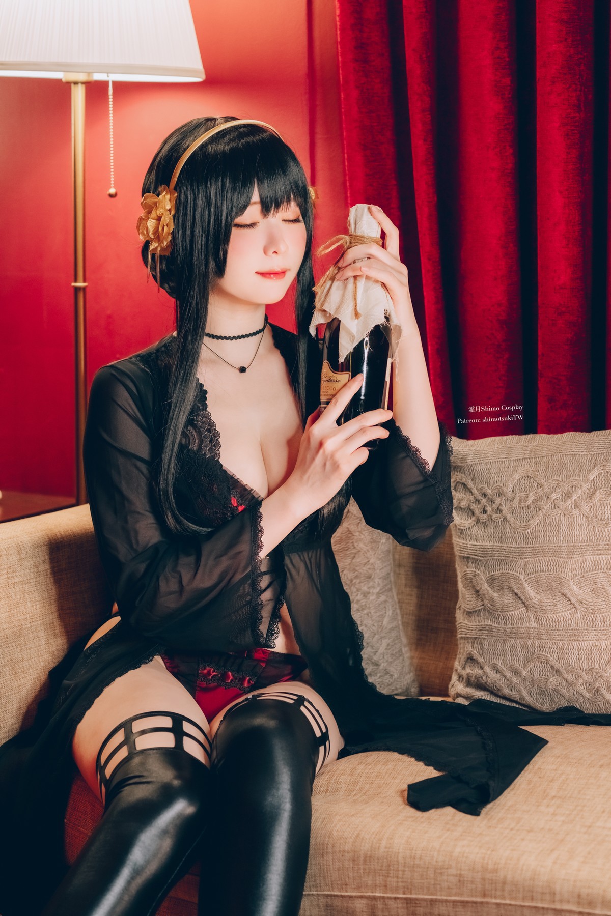 霜月shimo Cosplay 約兒黑禮服＋內衣睡裙 21