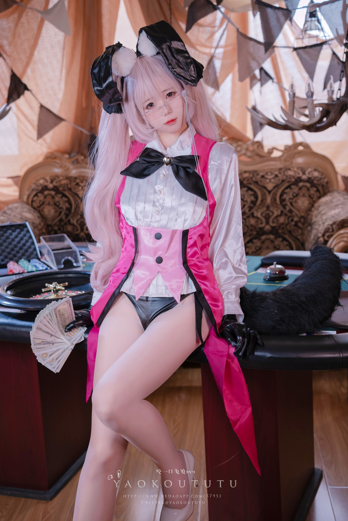 Cosplay 黏黏团子兔 六月订阅『高扬斯卡娅兔女郎』小剧场 2
