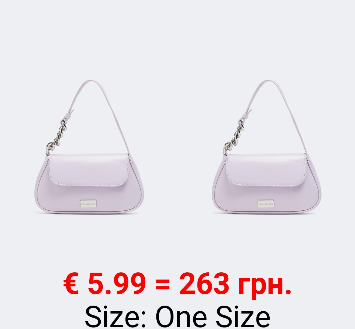 Shoulder bag with chain