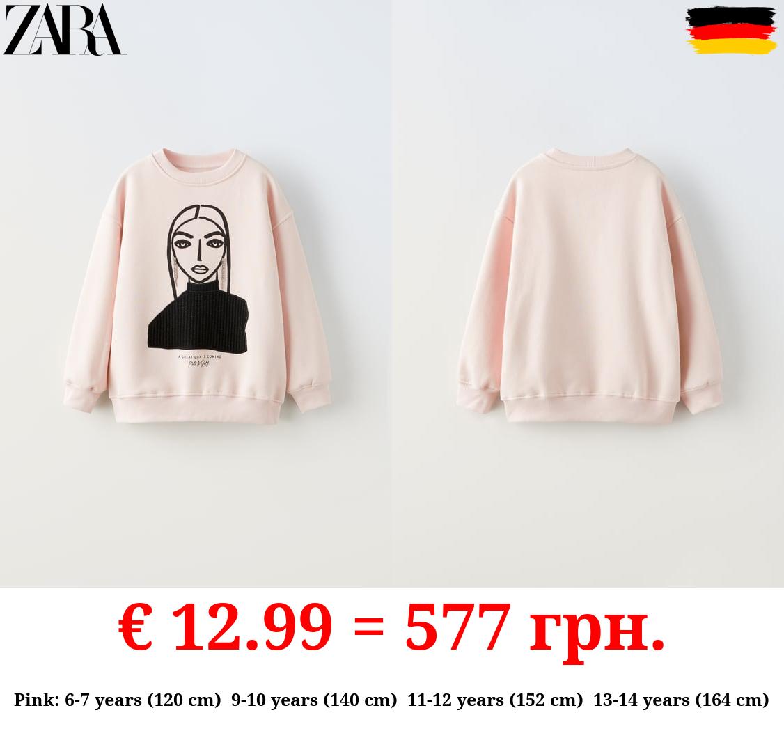 DOLL SWEATSHIRT WITH RHINESTONES