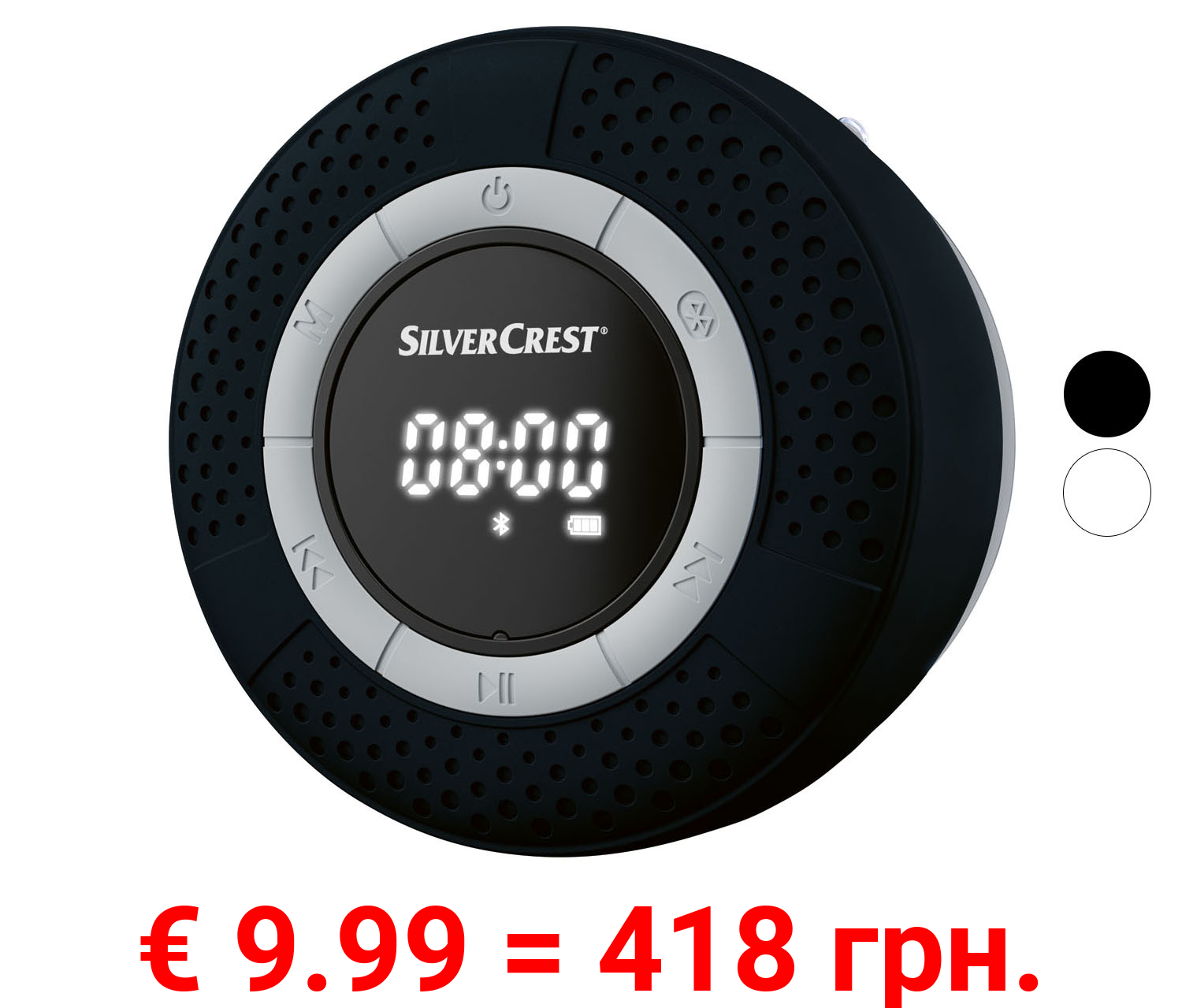 SILVERCREST® Bluetooth® Bad Lautsprecher »SBL 3 D2«, mit Saugnapf