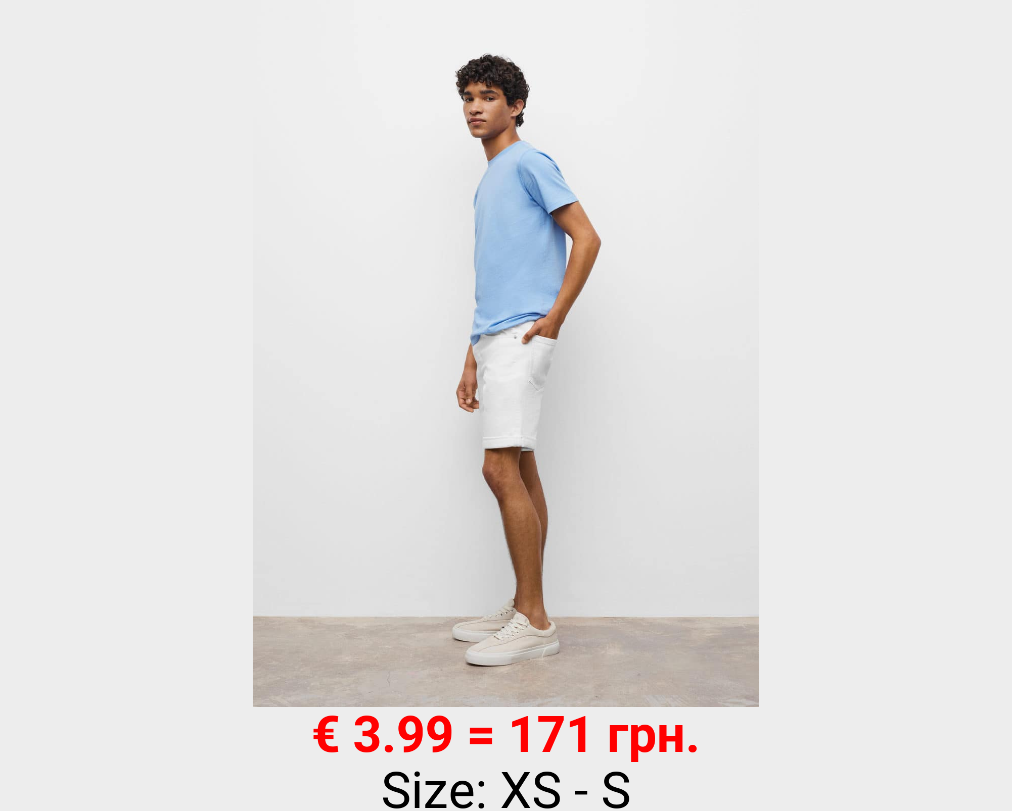 Bermudas denim algodón