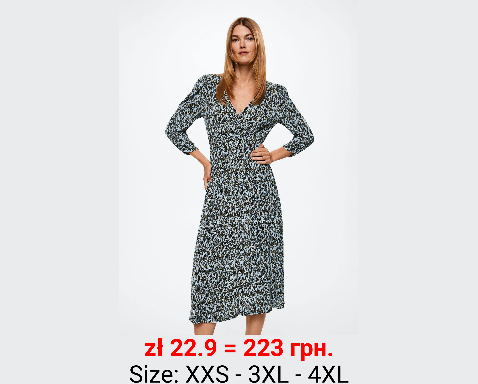 Vestido plisado estampado