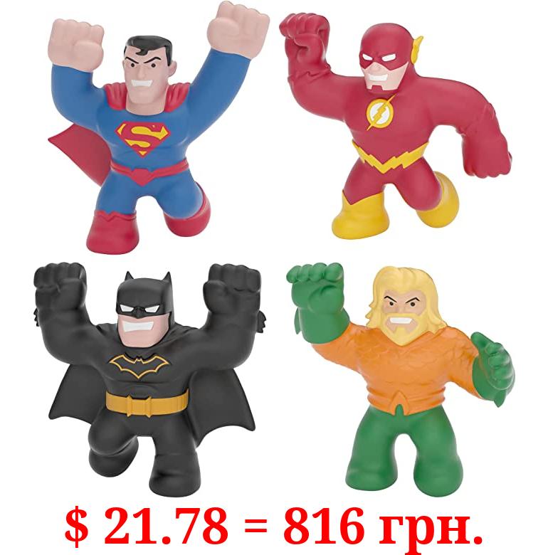 Heroes of Goo Jit Zu Licensed DC - 4 Pack - Aquaman, Batman, Superman and The Flash