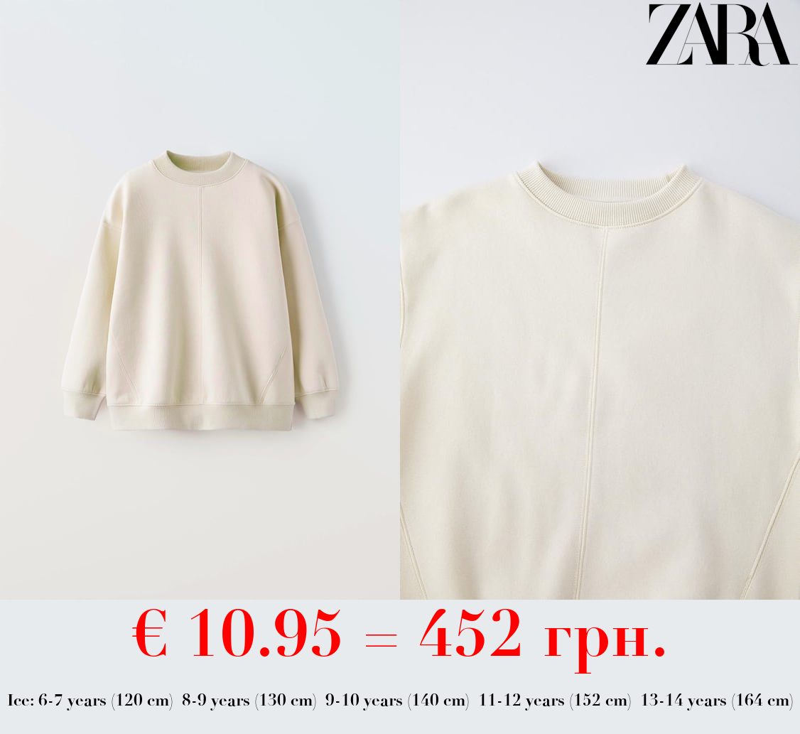 BASIC PLUSH SWEATSHIRT