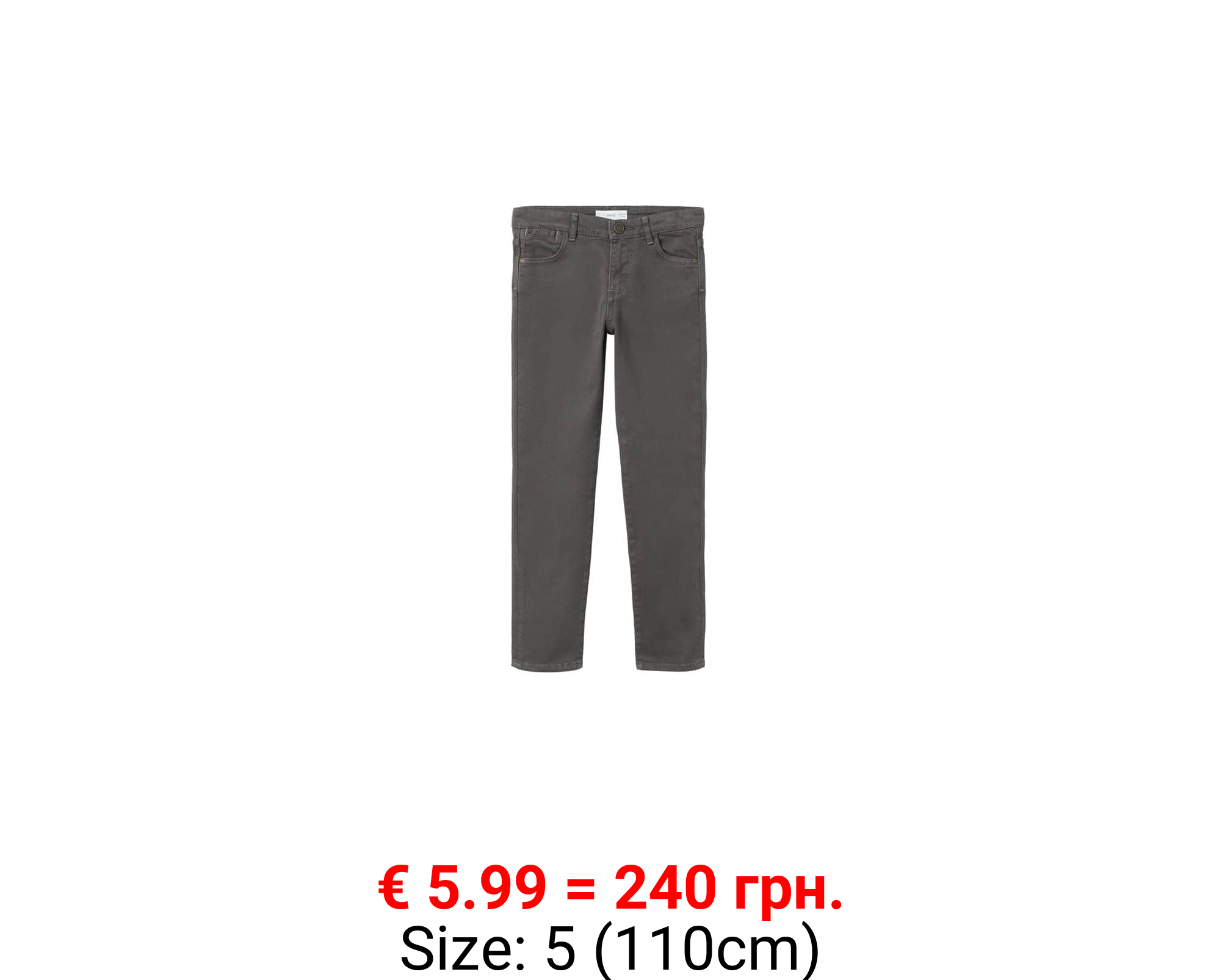Pantalón slim fit algodón