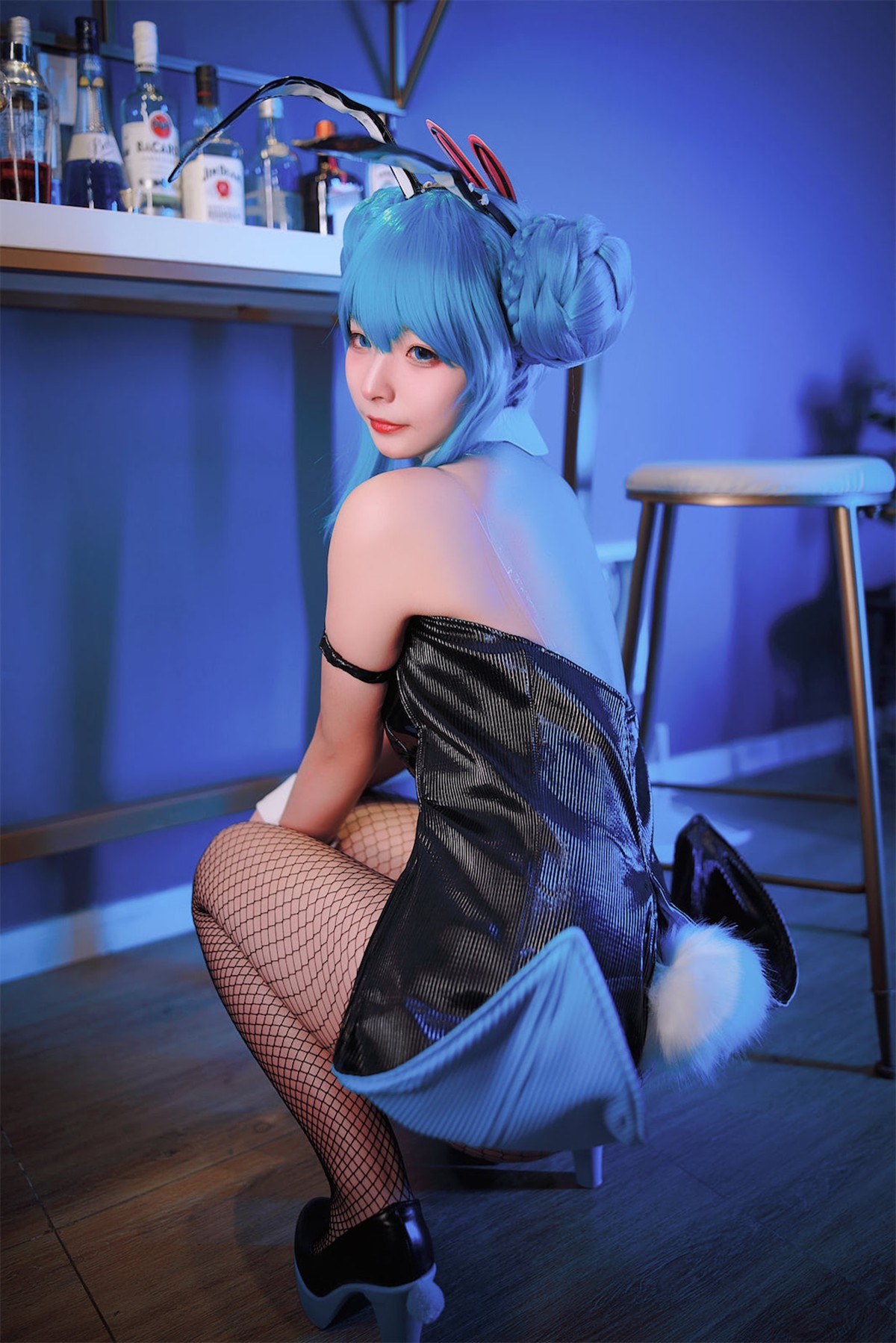 Cosplay Yuuhui玉汇 初音黑兔 7