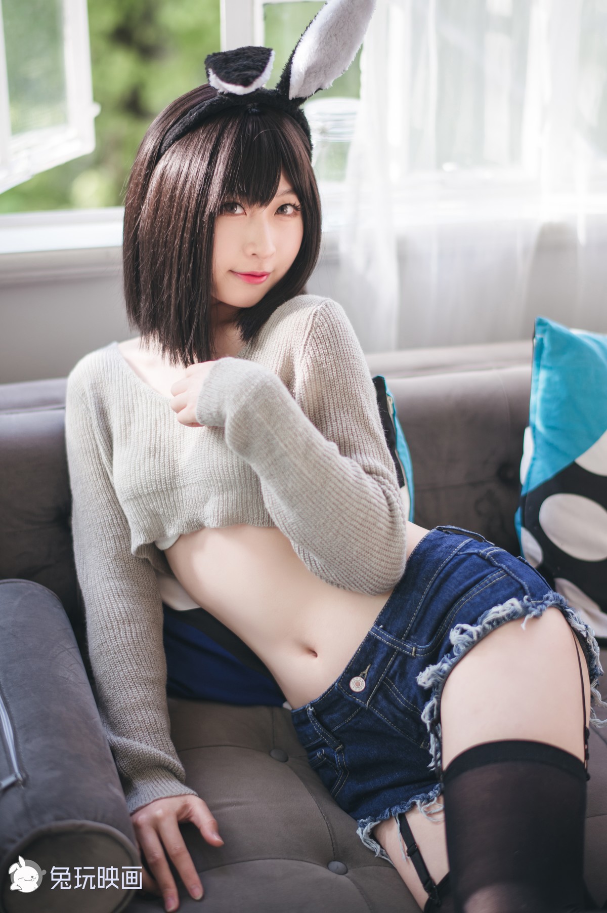 Cosplay 兔玩映画 毛衣热裤 8