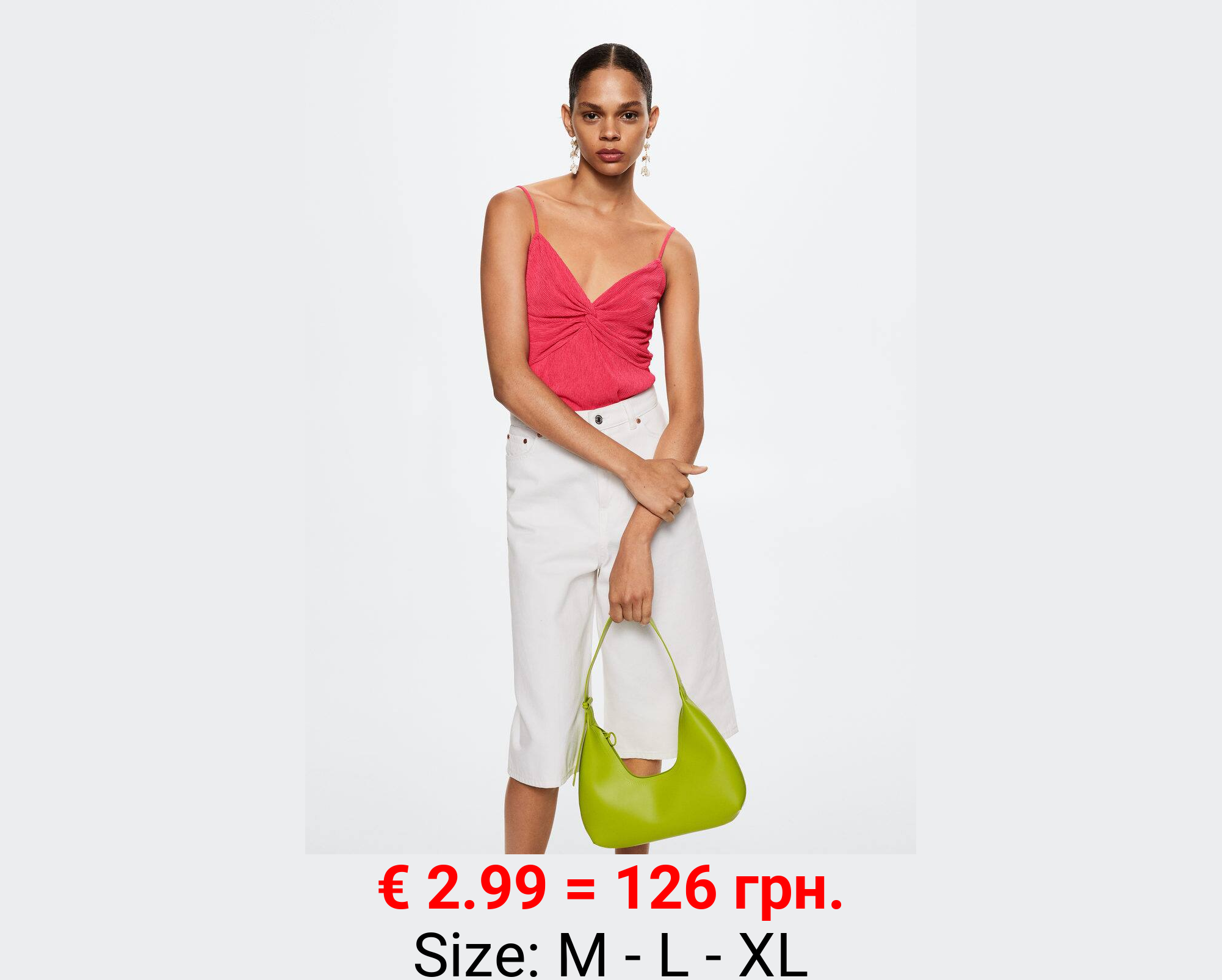 Top textura fruncido