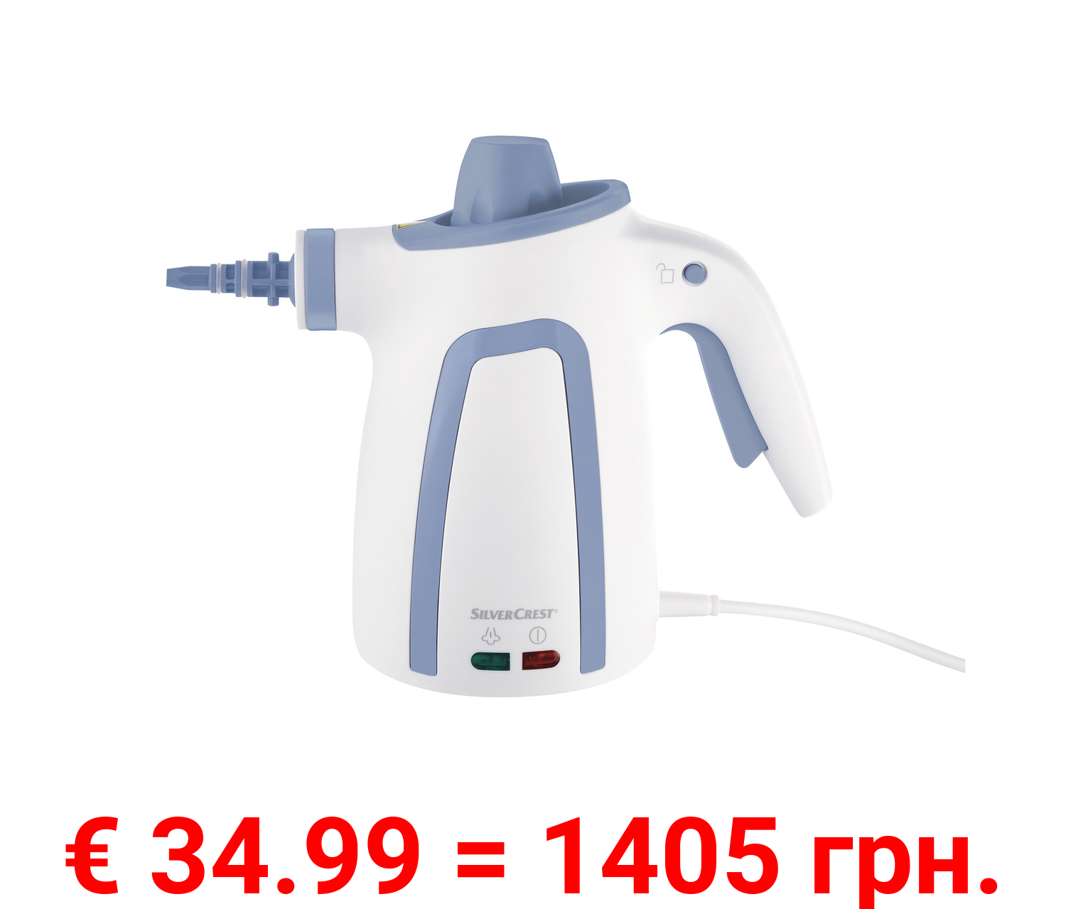 SILVERCREST® Hand-Dampfreiniger »SDM 1500 D3«, mit Verlängerung und Wischfunktion