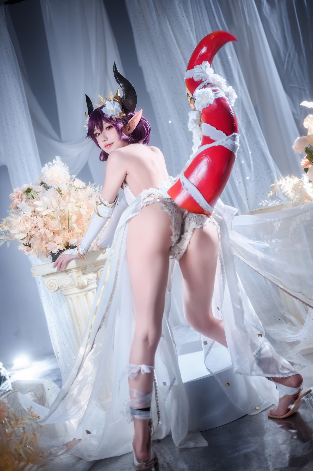 阿包也是兔娘 Cosplay 碧蓝幻想古蕾娅 龙娘 20
