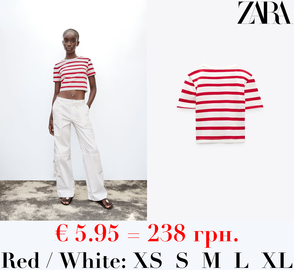 CROPPED STRETCH T-SHIRT