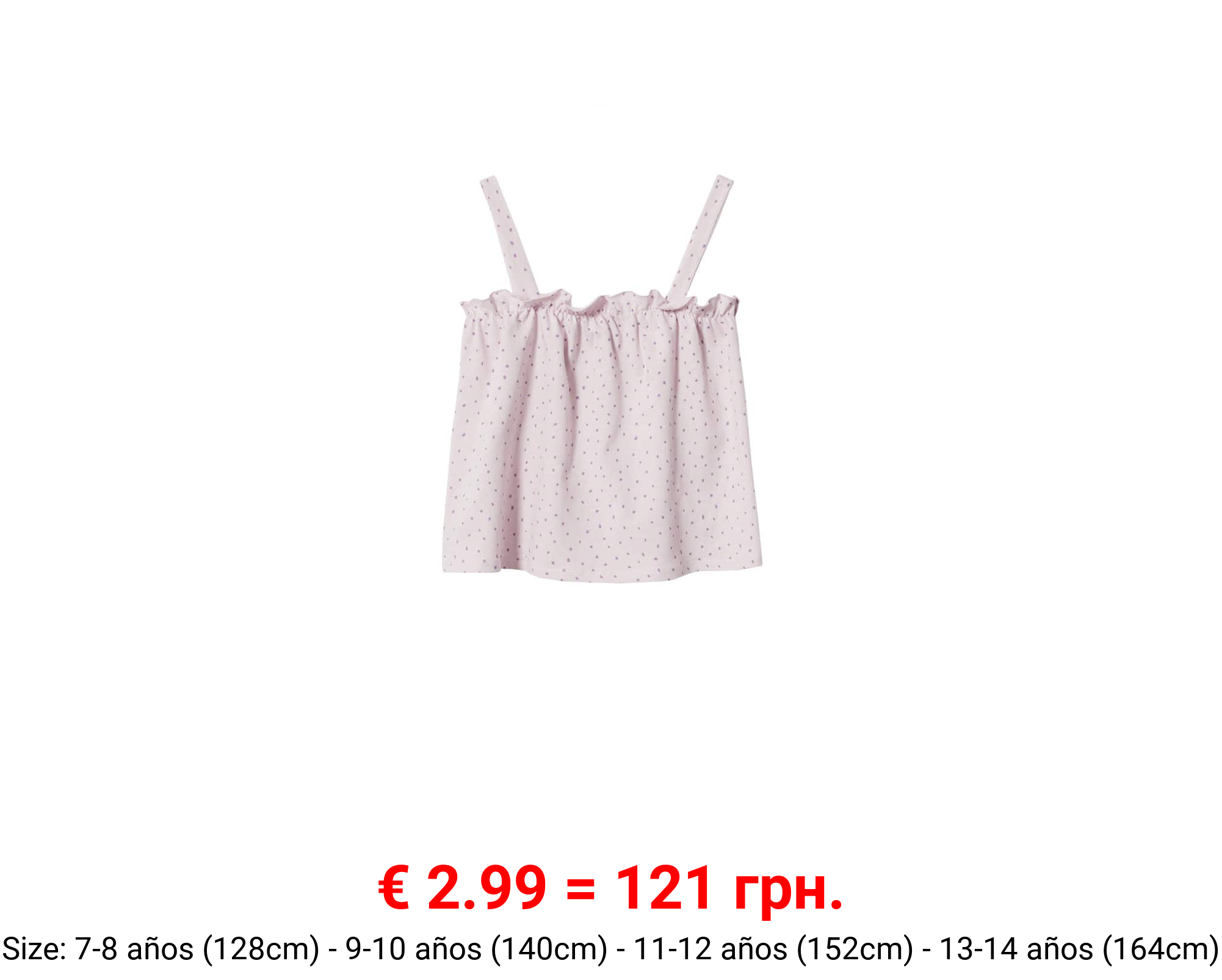 Top algodón volante