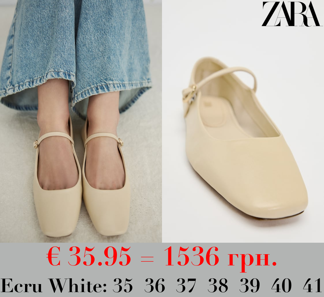 LEATHER BALLET FLATS