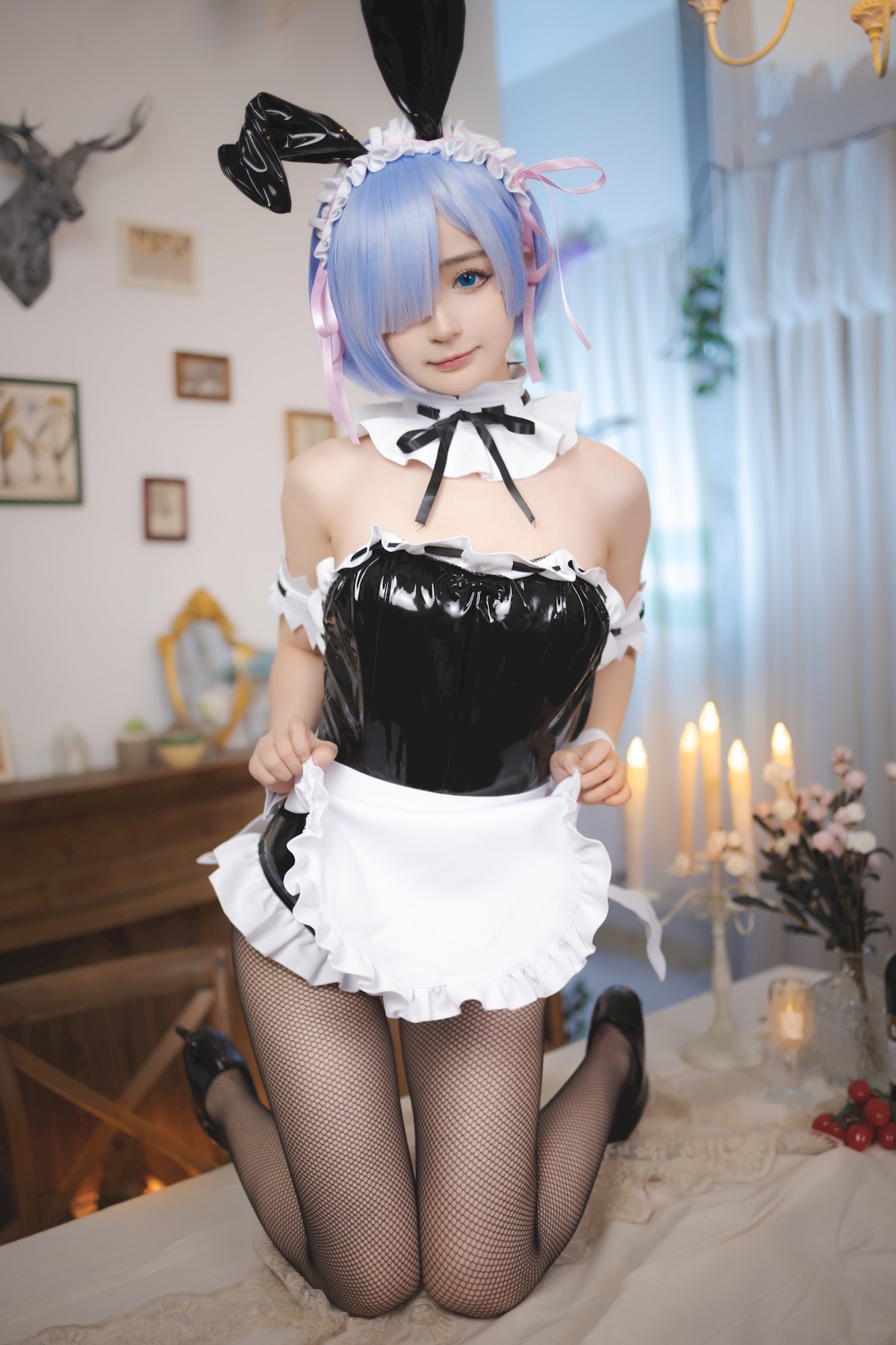 转载 Cosplay 蕾姆兔女郎 13