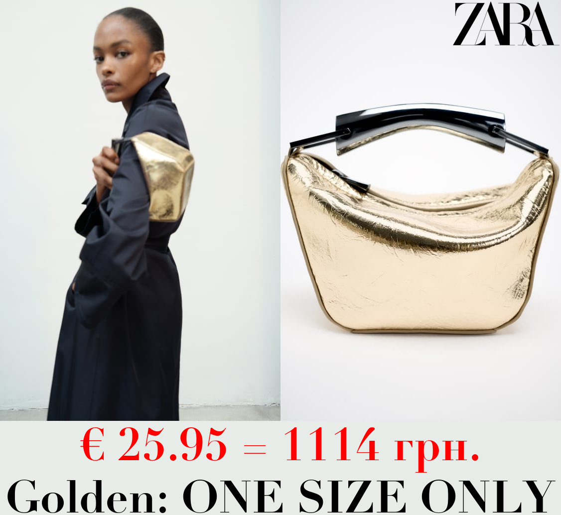 MINI BUCKET BAG WITH METAL HANDLE