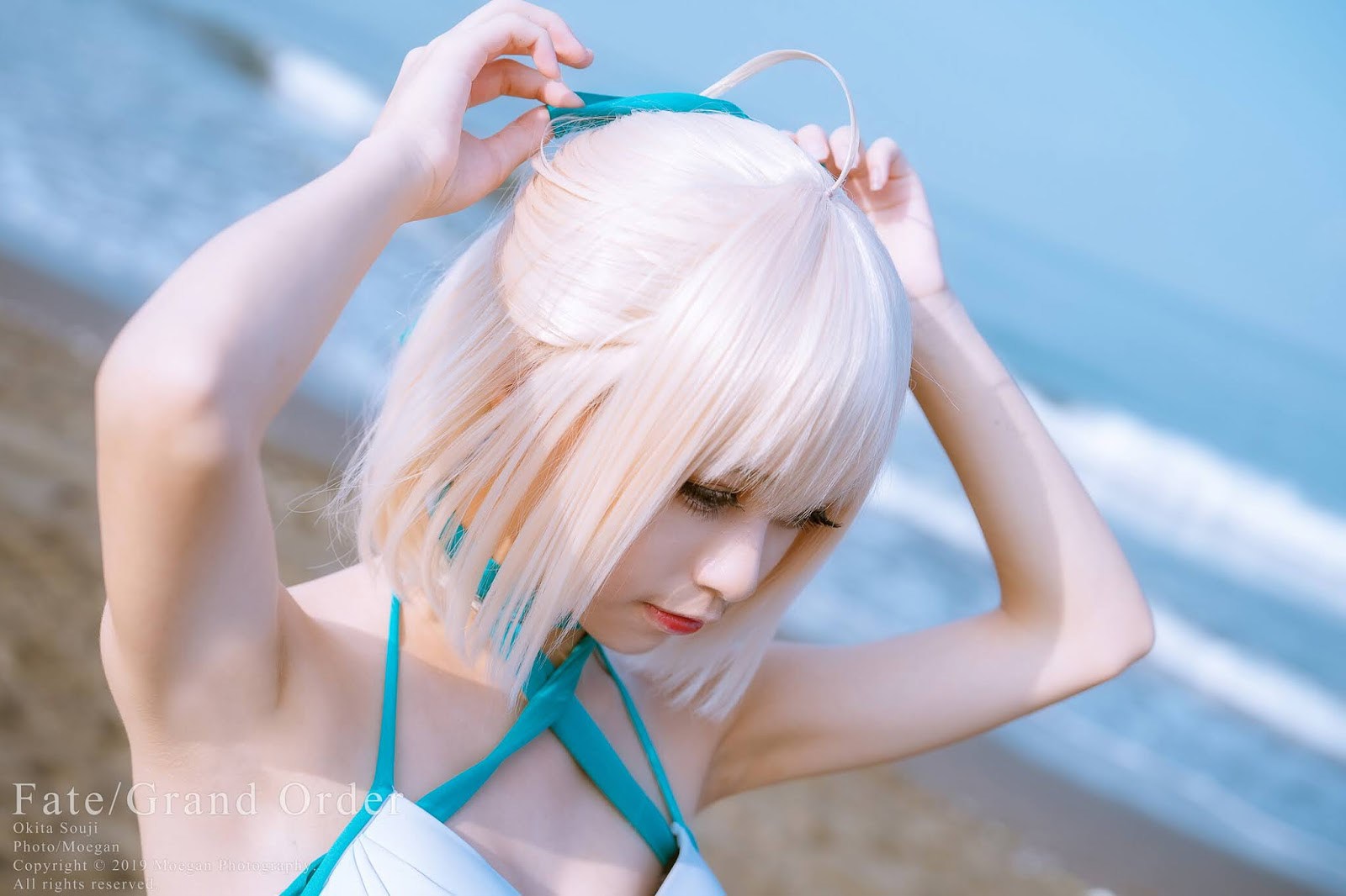 Cosplay [沖田凜花Rinka] 沖田総司 水着ver. (Fate Grand Order) 15