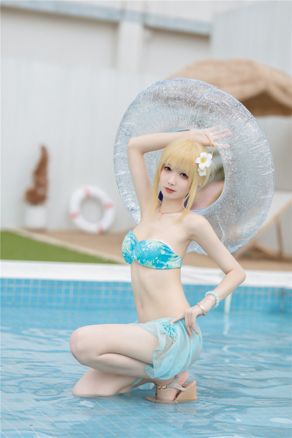Cosplay 封疆疆v 阿尔托莉雅 潘德拉贡 泳装 27