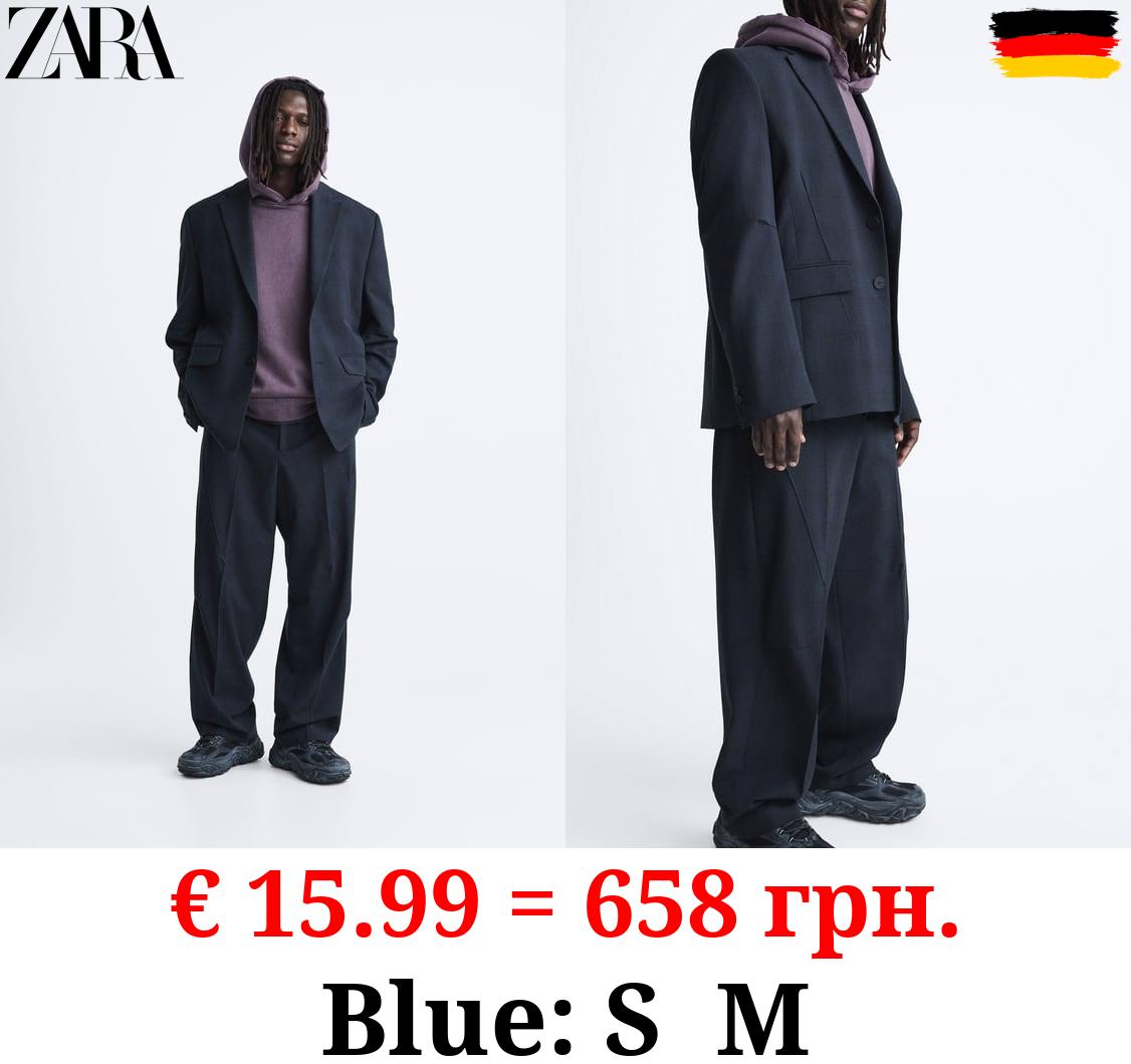 OVERSIZE CHECK SUIT BLAZER