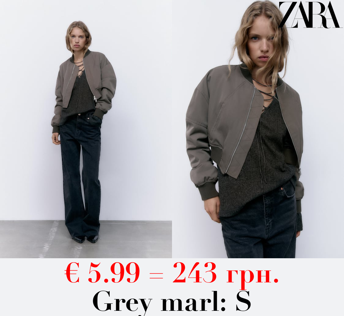 SWEATSHIRT WITH LACE-UP DETAIL