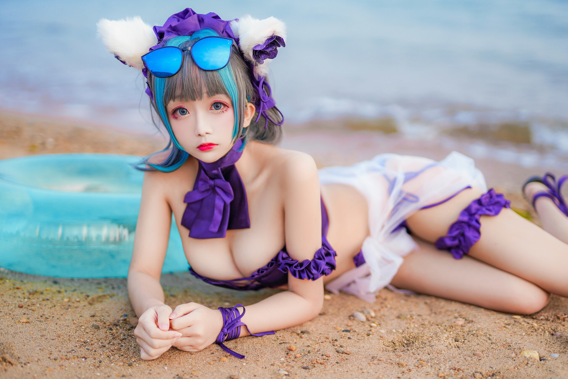 [日奈娇] 柴郡泳装 Cheshire Azur Lane 27