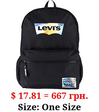 Levi's Unisex-Adults Classic Logo Backpack, Black Iridescent, One Size