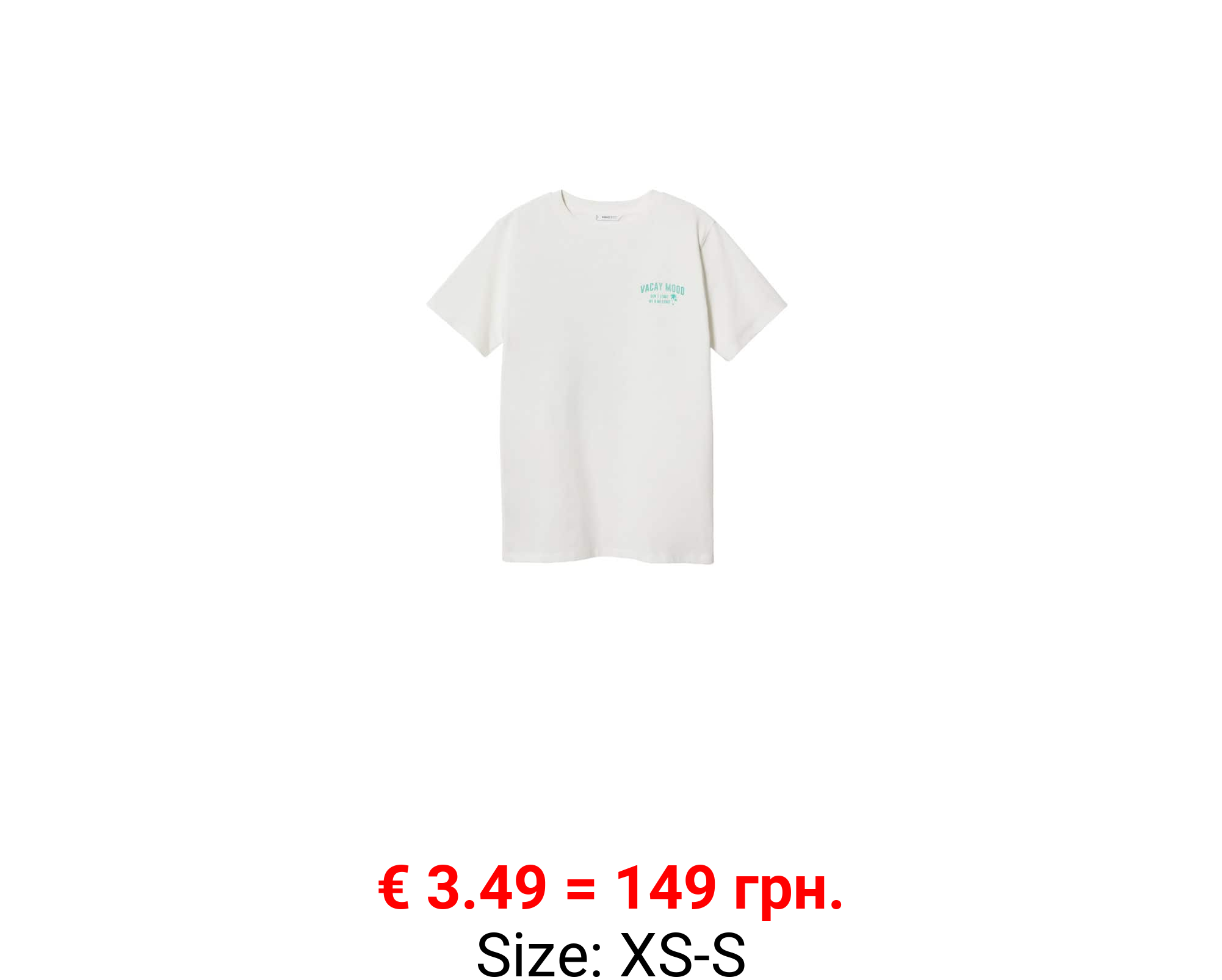 Camiseta algodón mensaje