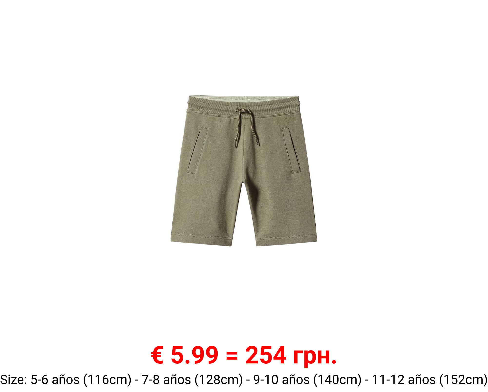 Bermudas jogger algodón