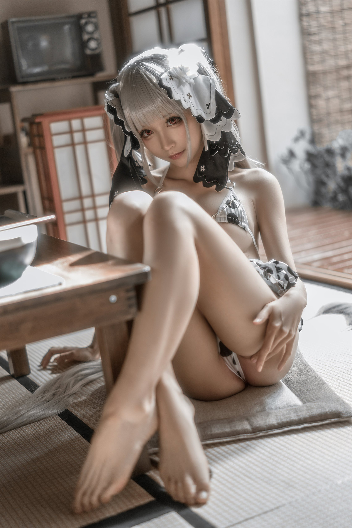 蠢沫沫 Cosplay 可畏婚纱绅士版 6