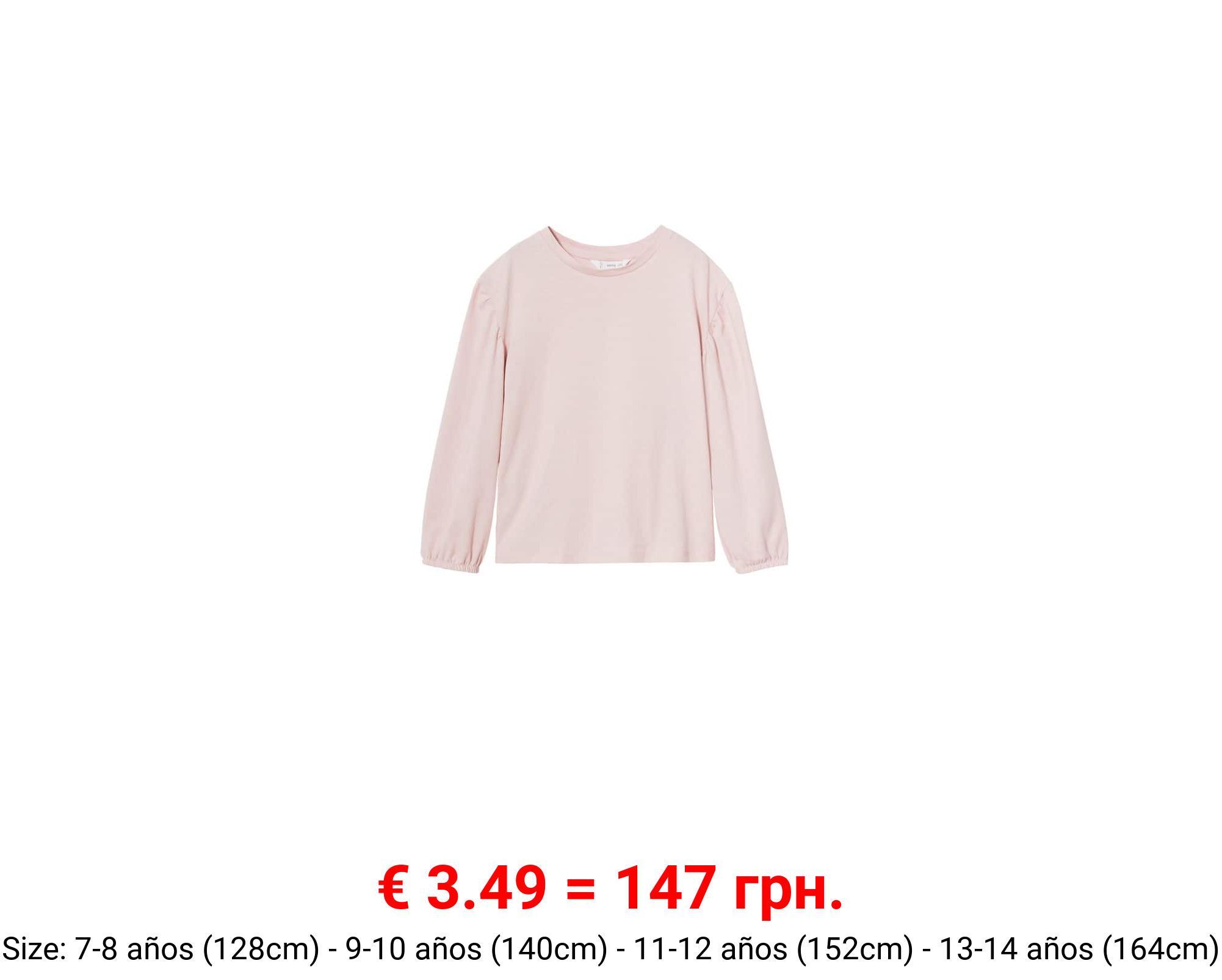 Camiseta algodón manga larga