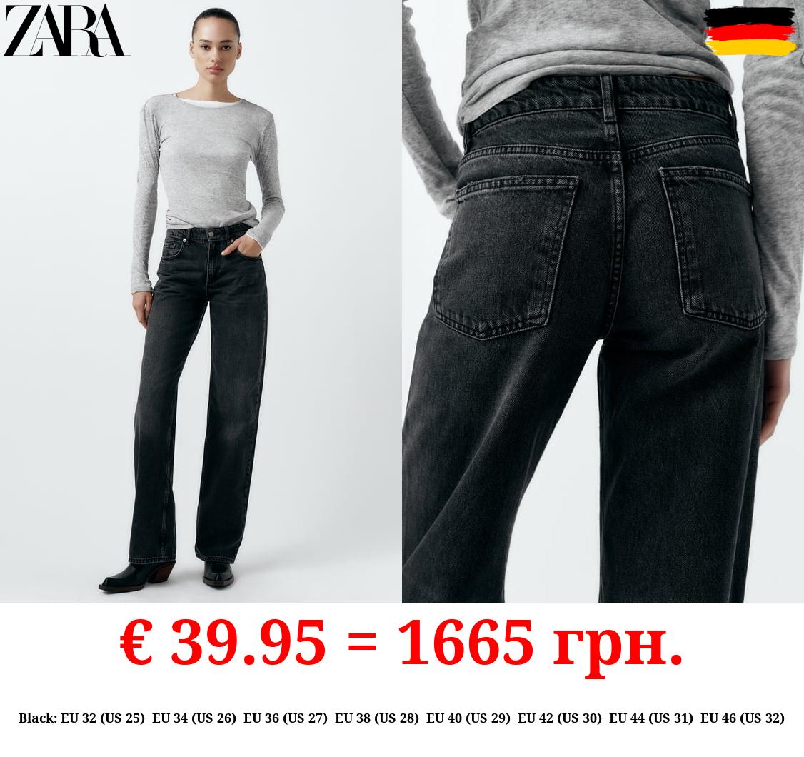 TRF WIDE-LEG MID-RISE FULL LENGTH JEANS