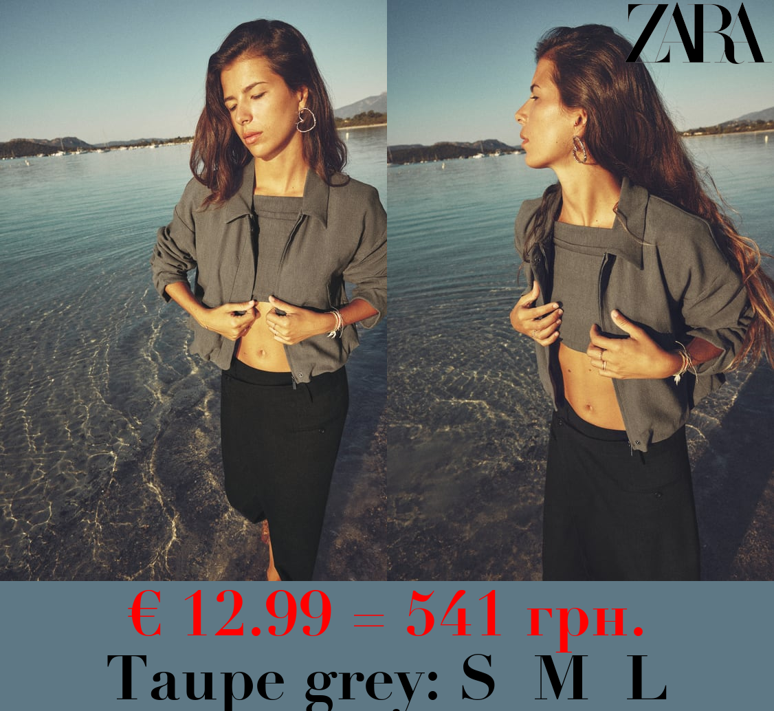 PLEATED BOMBER JACKET