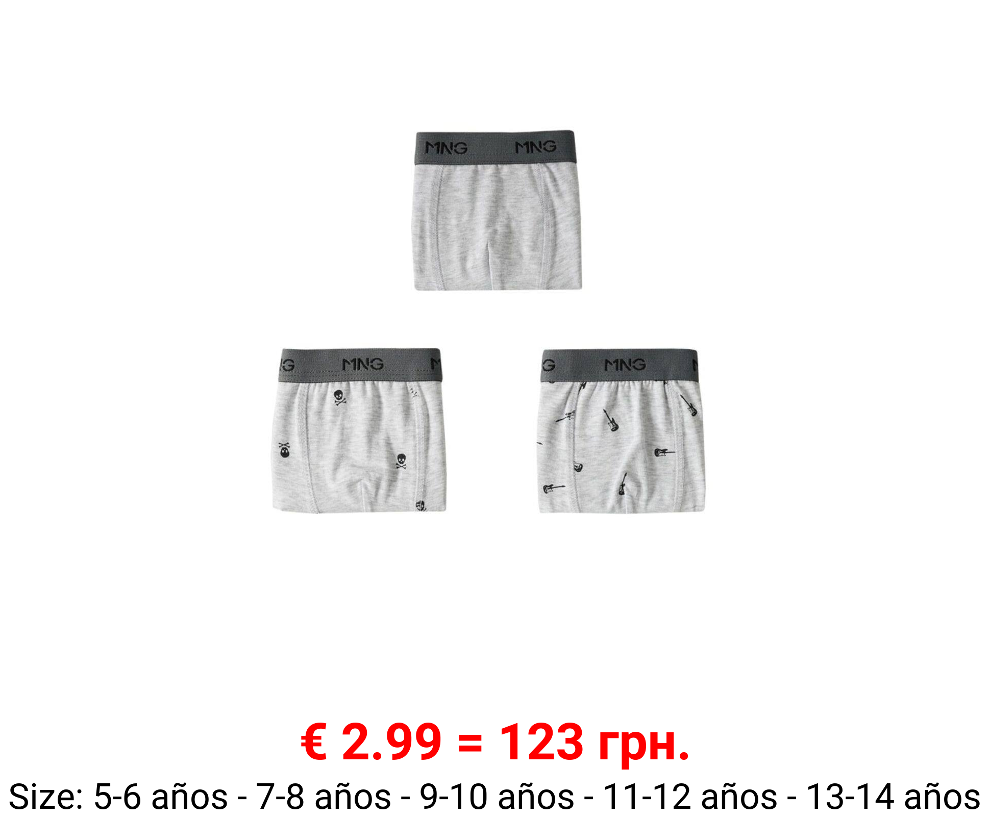 Pack 3 bóxers estampados