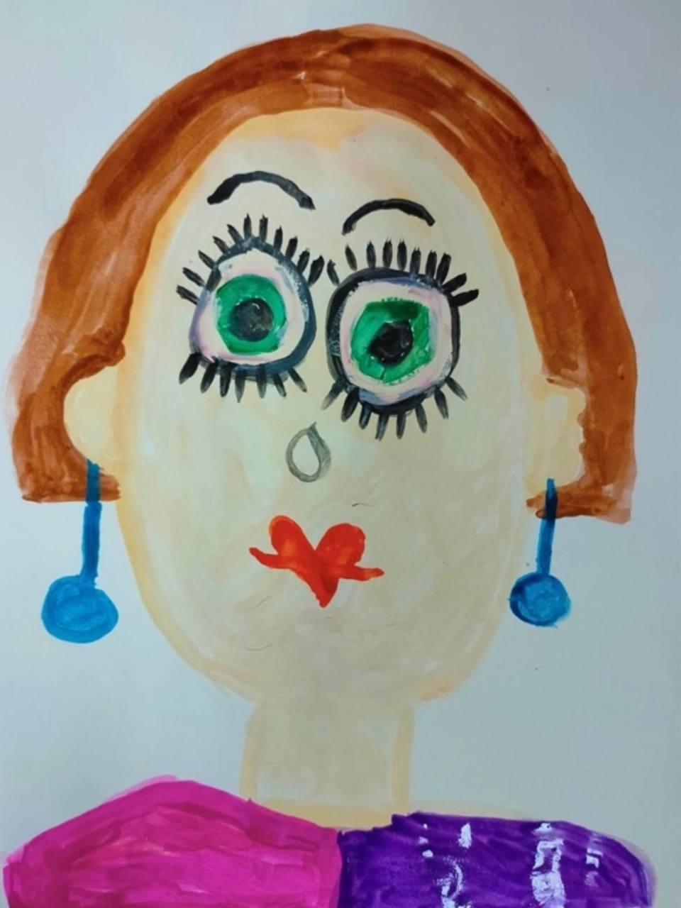 Портрет мамы в детский сад