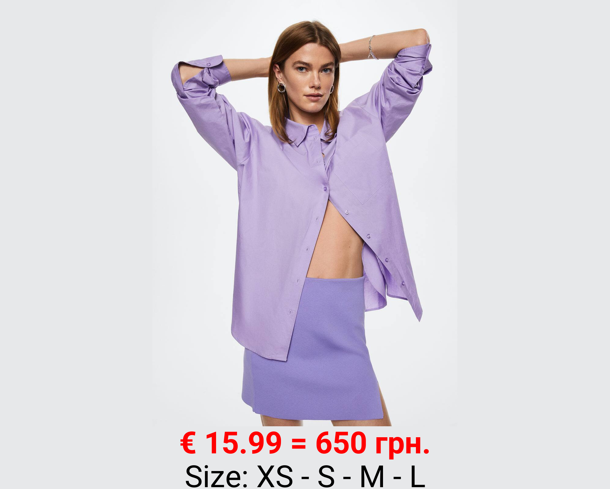 Camisa algodón oversize