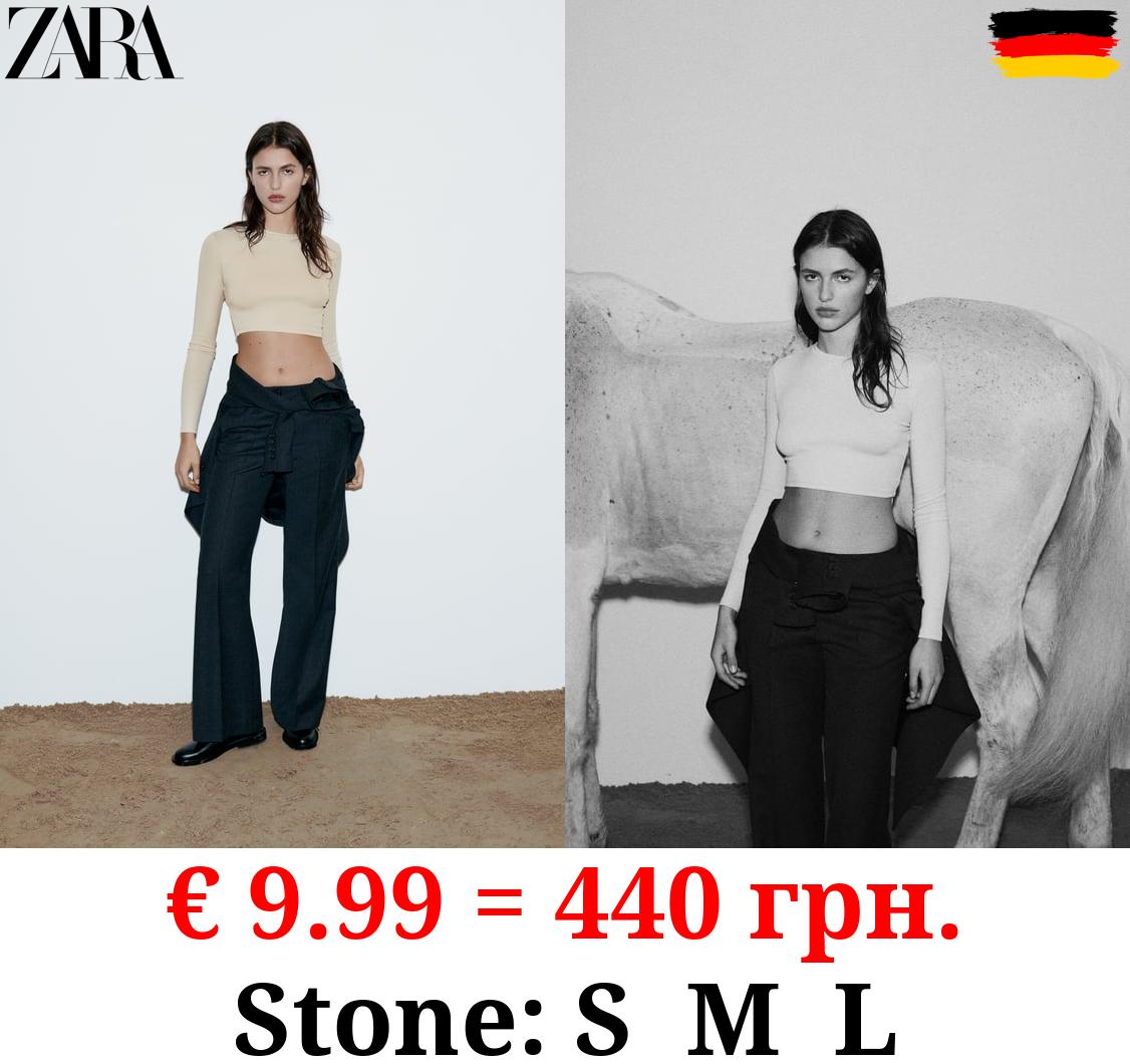 COTTON AND MODAL CROP TOP