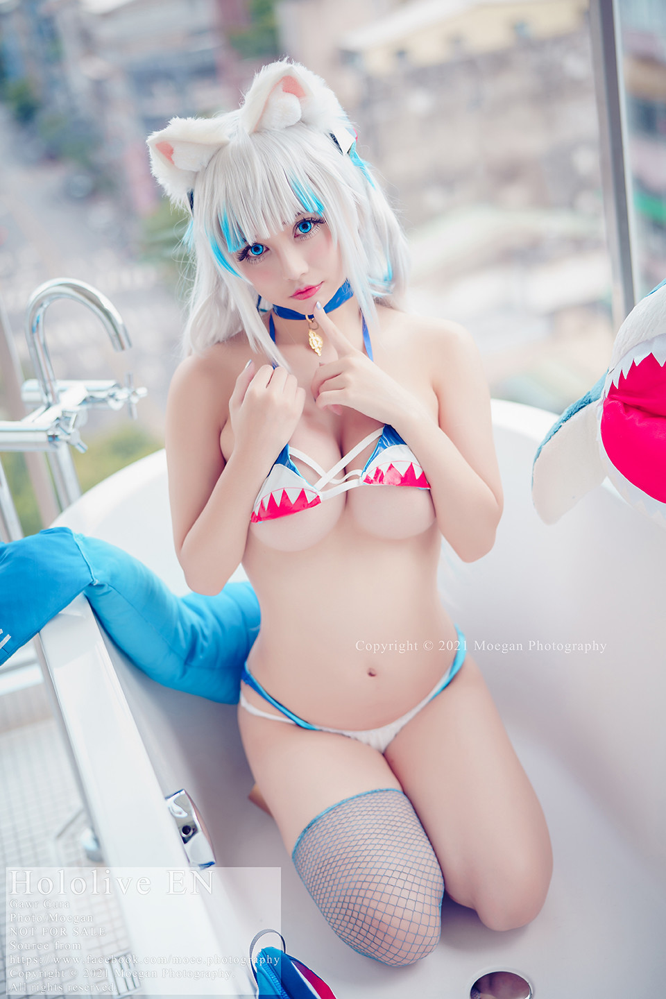 [沖田凜花Rinka] Gawr Gura, bikini ver. (ホロライブ) 6