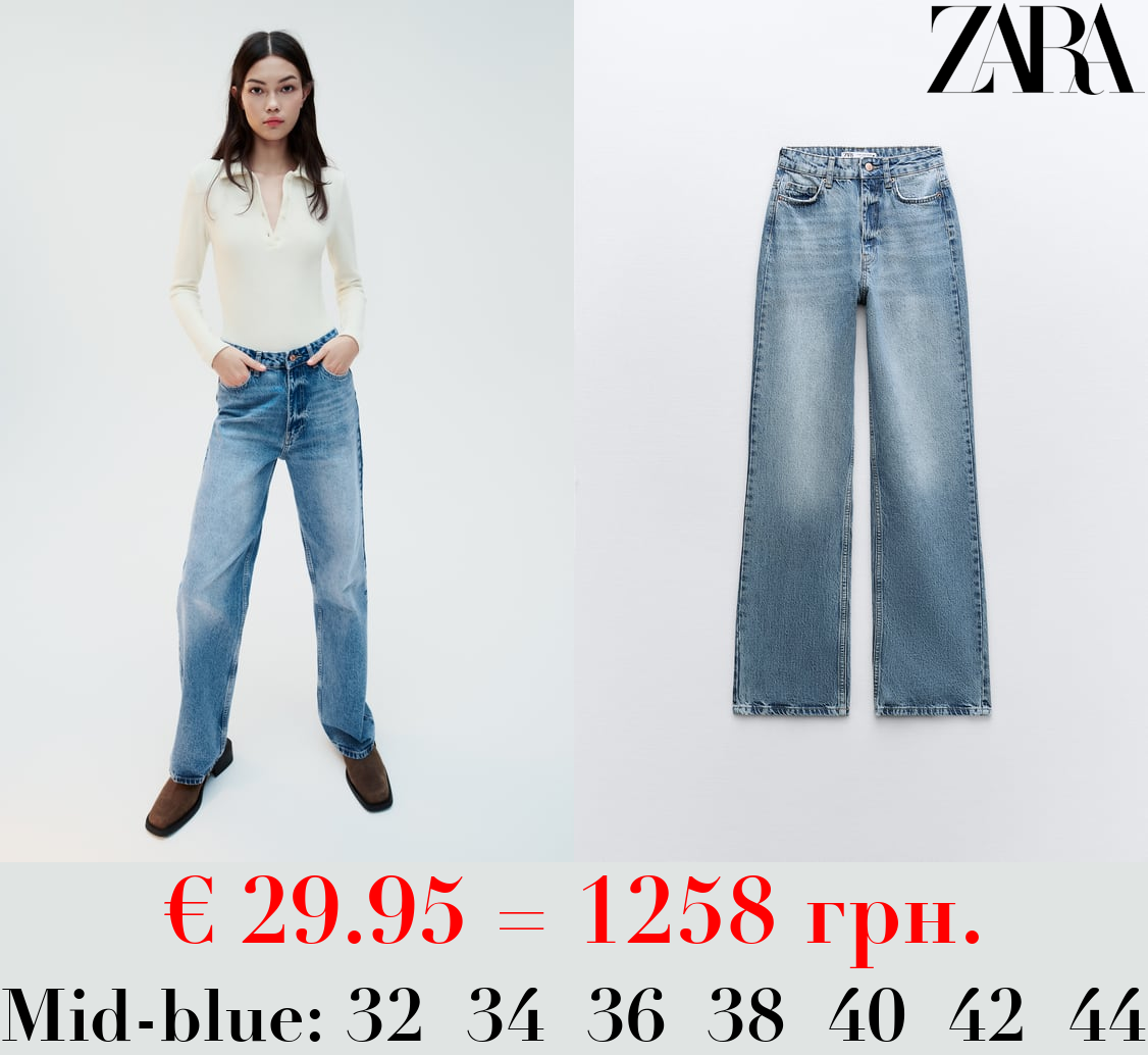 Z1975 STRAIGHT-FIT HIGH-WAIST FULL LENGTH JEANS