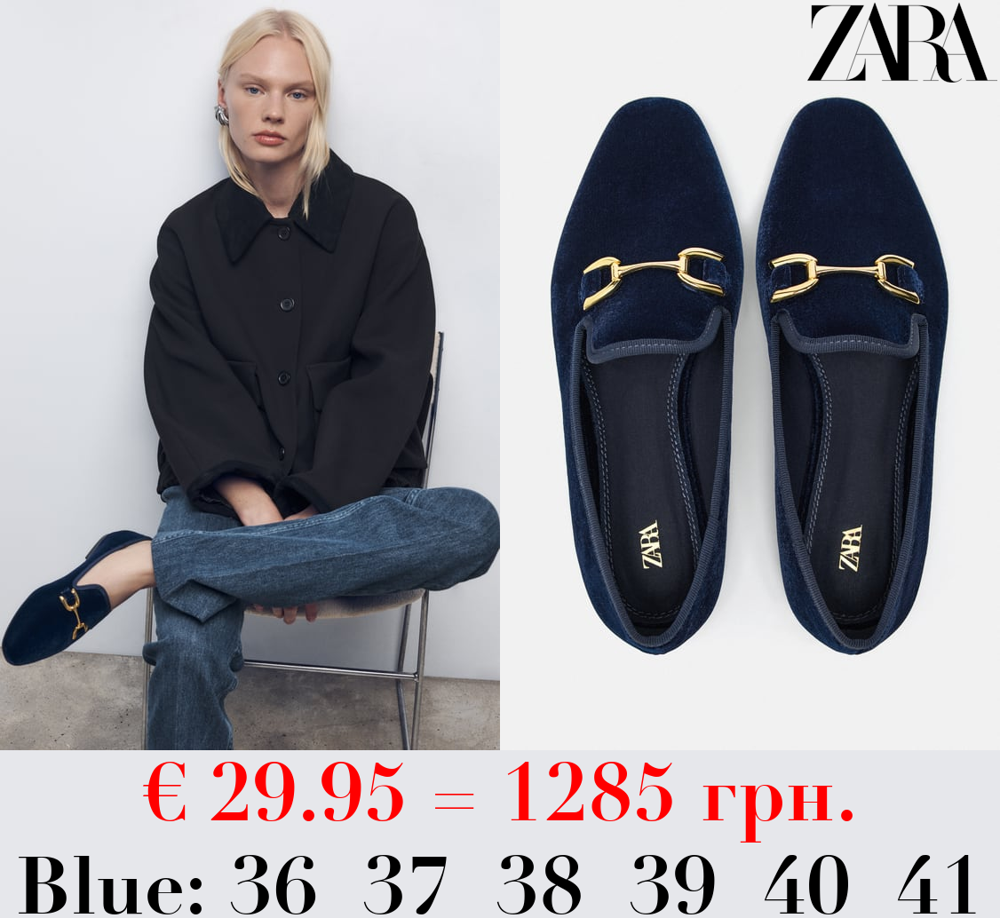 EMBELLISHED VELVET LOAFERS