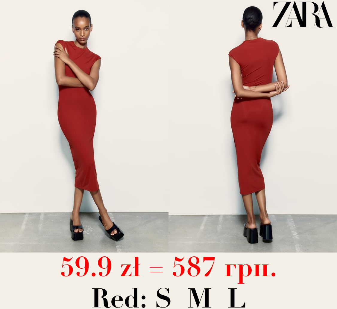 POLYAMIDE MIDI DRESS